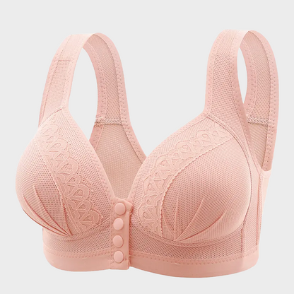 Front Button Breathable Skin-Friendly Cotton Bra