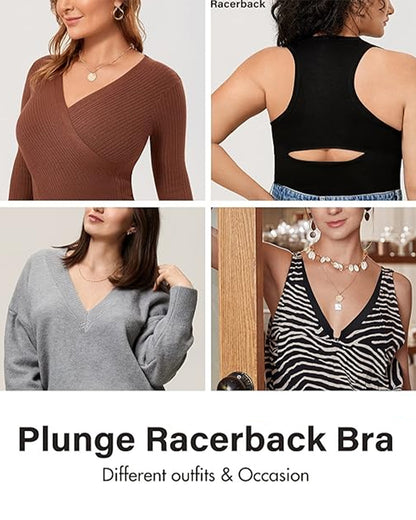 Front Closure Supportive Underwire Plunge Bra