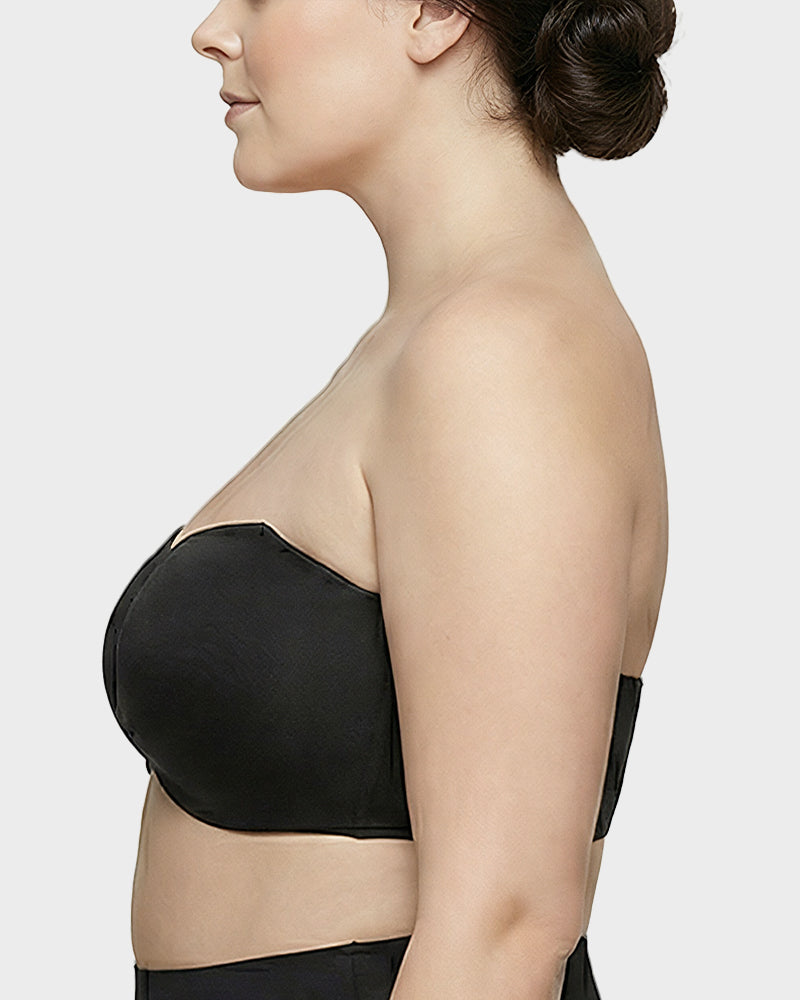 Full Support Non-Slip Convertible Bandeau Bra