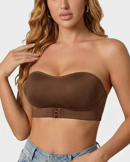 Front Closure Wireless Seamless Bandeau Bra