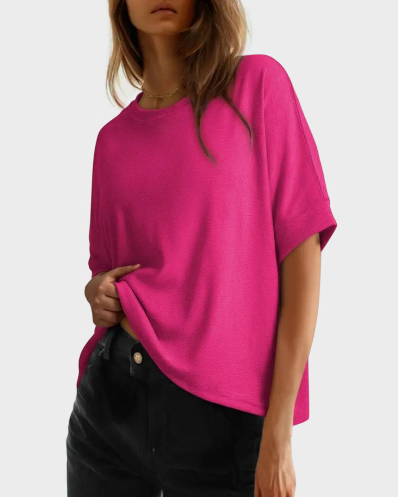 Women's Casual Oversized Tee Comfortable Soft Basic Top
