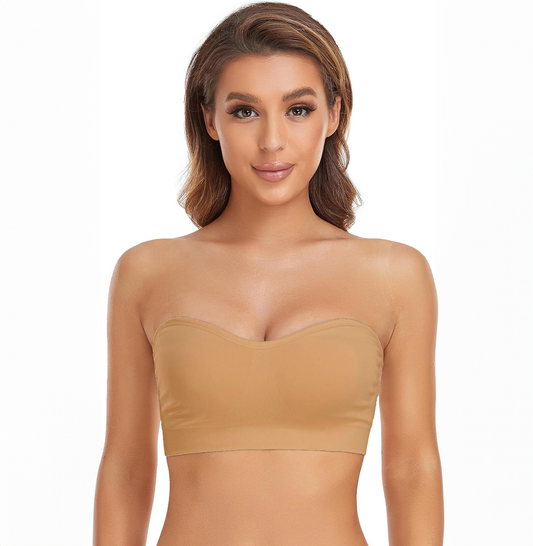 Non-Slip Bandeau Seamless Wireless Strapless Bra