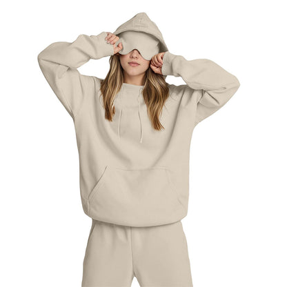 Airplane Model Travel Hoodie Eye Mask Built in Long Sleeve Oversized Sweatshirt