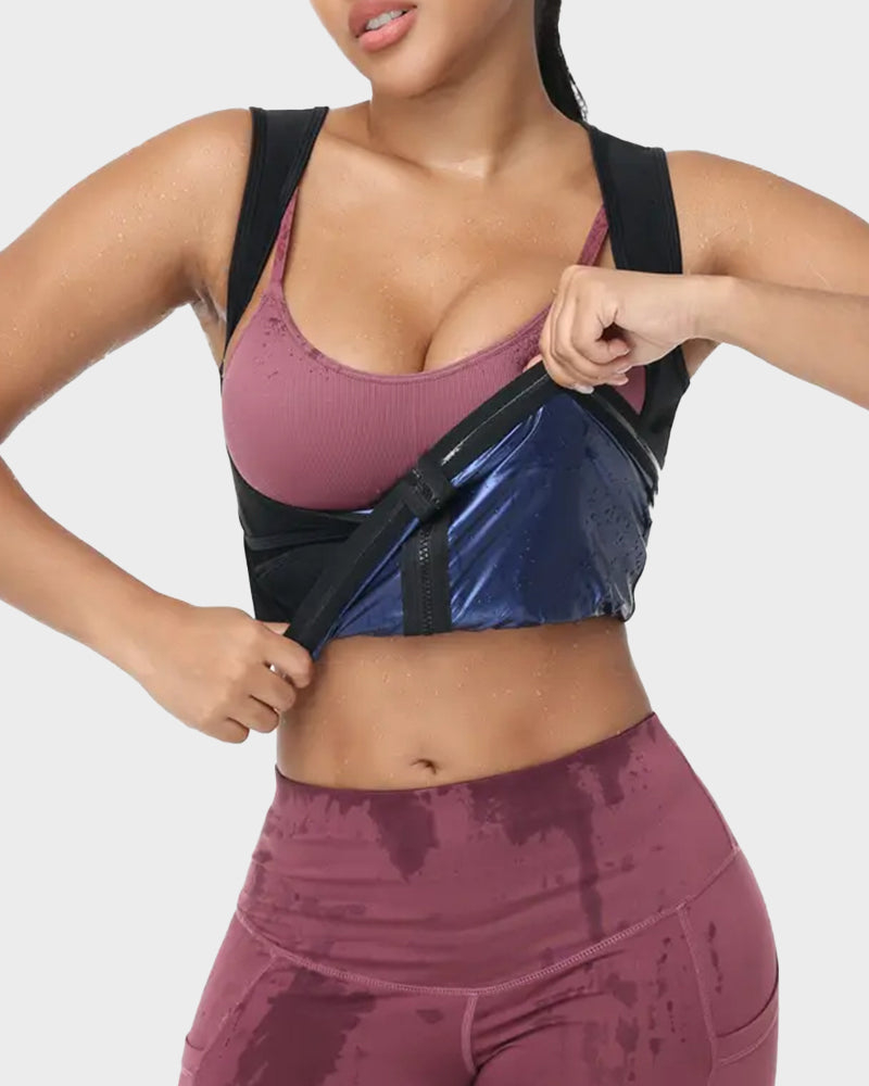Adjustable Sauna Sweat Waist Trainer Tank Top