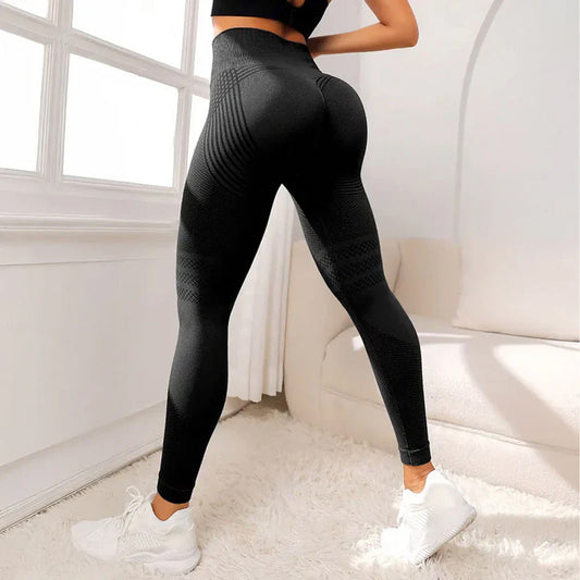 High Waisted And Hip Lifting Yoga Elastic Quick Drying Tight Pants
