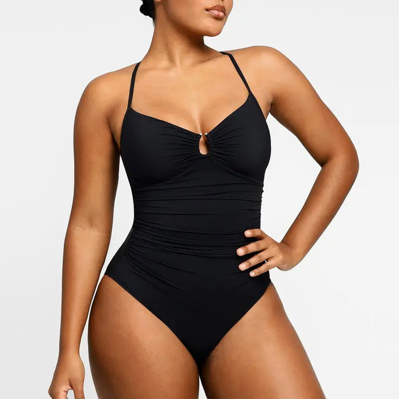Smart Sculpt U-Ring Cut Out Shaping Swimsuit