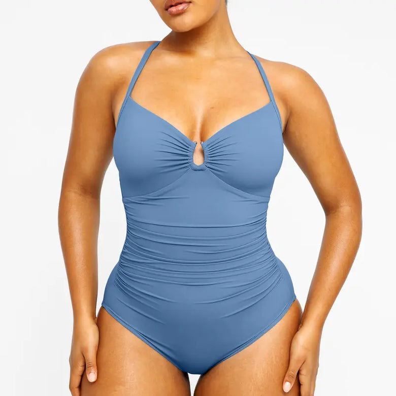 Smart Sculpt U-Ring Cut Out Shaping Swimsuit