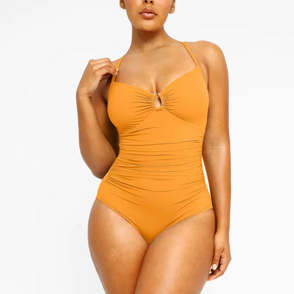 Smart Sculpt U-Ring Cut Out Shaping Swimsuit