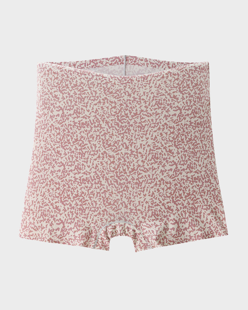 Mid-Rise Ice Silk Leopard Panties (6 Pack)