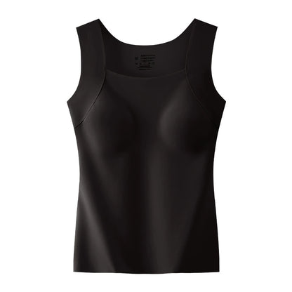 U Neck Shapewear Built-in Bra Tank