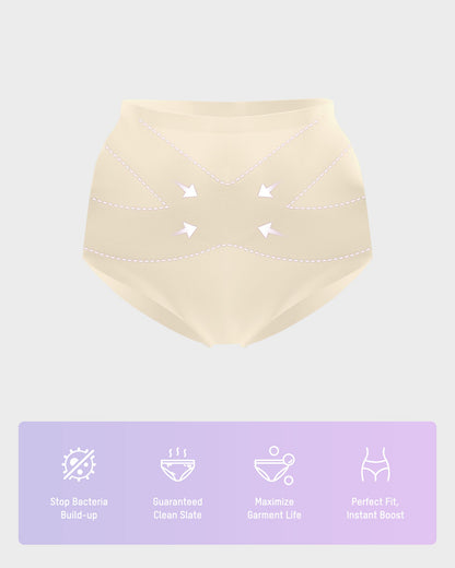 Seamless Tummy Control High-Waist Panties (5 Pack)