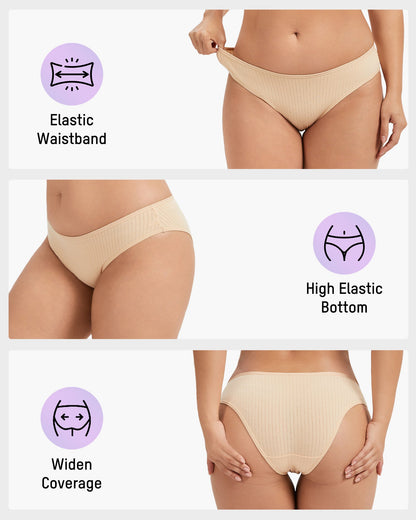 Everyday Comfort Low-Waist Cotton Briefs (4 Pack)