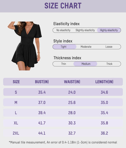 Ruched V-Neck Flutter-Sleeve Mini Dress
