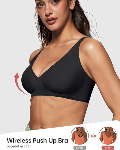 Confort Fit Souple sans fil de confort Deep V sans fil