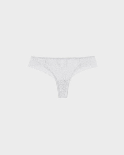 Floral Lace Cut-Out Thong Panties