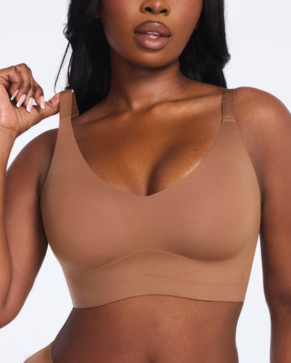 Wireless V-Neck Back & Side Smoothing Bra