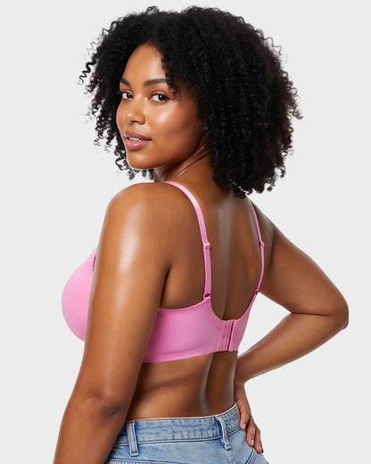 Wireless Front Lace-Up Push-Up Bra
