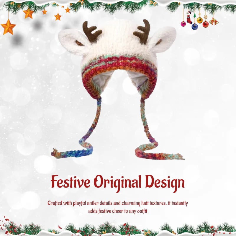 Original Design Festive Christmas Antler Hat