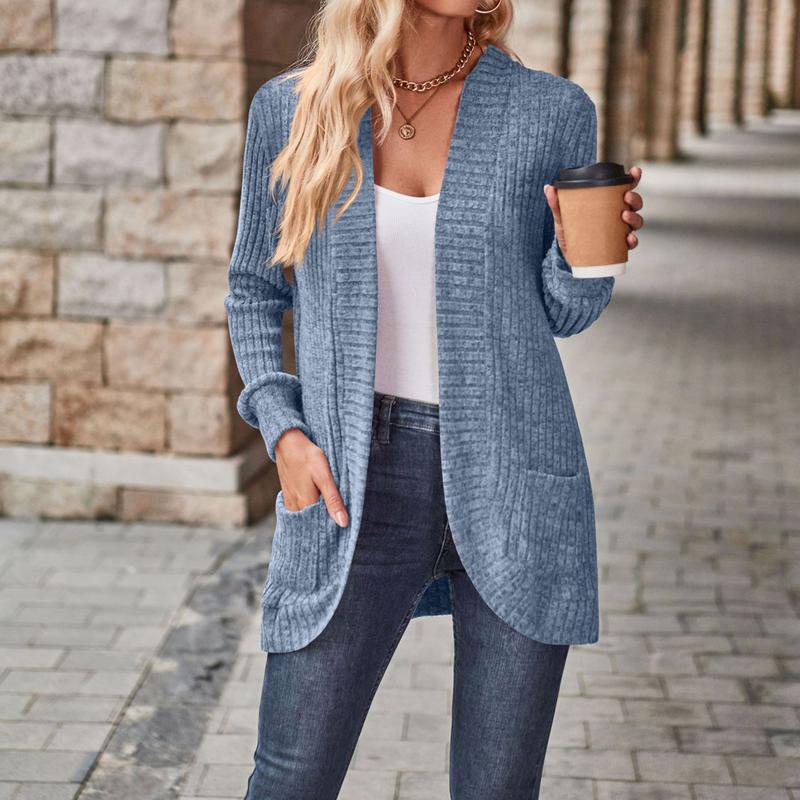 Womens Long Cardigan Lightweight Sweater