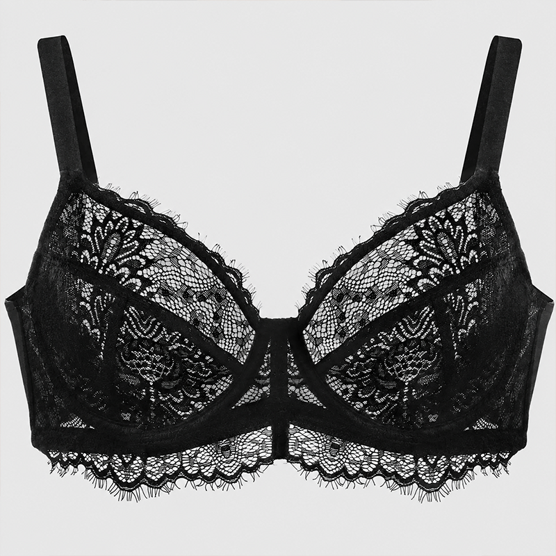 Ultra-Light Lace Underwire Push-Up Bra