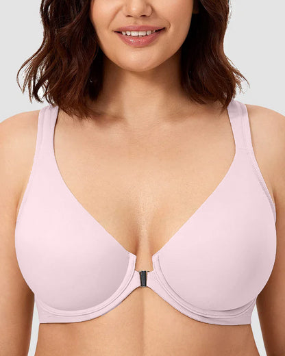 Women's Front Closure Bras Plus Size Underwire Unlined Back