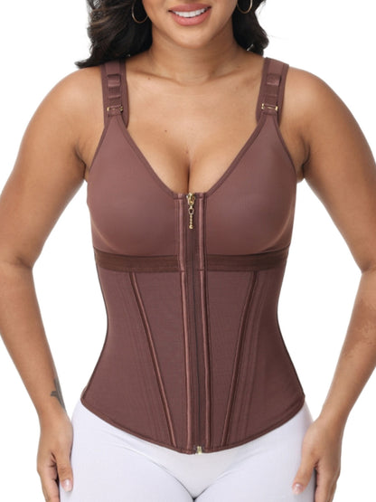 Curvevera™ Extreme Latex Corset Waist Vest With Bra
