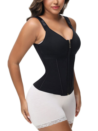 Curvevera™ Extreme Latex Corset Waist Vest With Bra