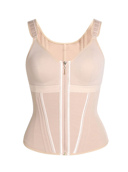 Curvevera™ Extreme Latex Corset Waist Vest With Bra