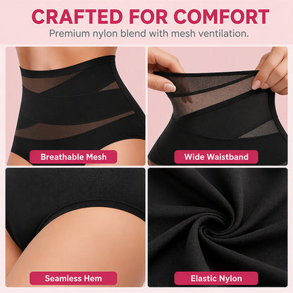 High-Waist Tummy Control Panties – Seamless & Breathable Design, No More Visible Lines