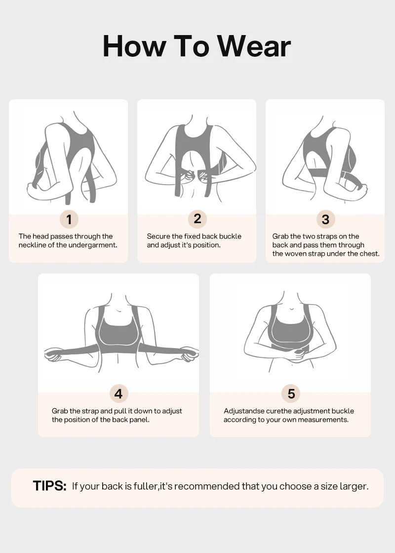 Cross Back Front Closure Wireless Posture Support Bra