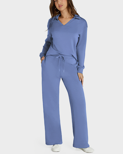 Women's Fall Transition 2-Piece Set - Breathable & Wrinkle Resistant Sweatsuits Sets