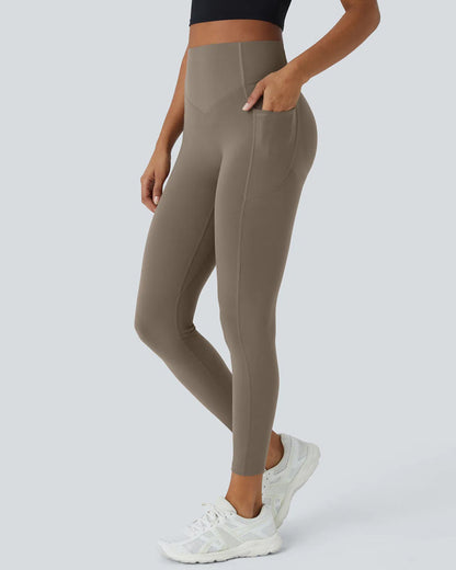 High Waisted Tummy Control Shaping Training Leggings (2 Pack)